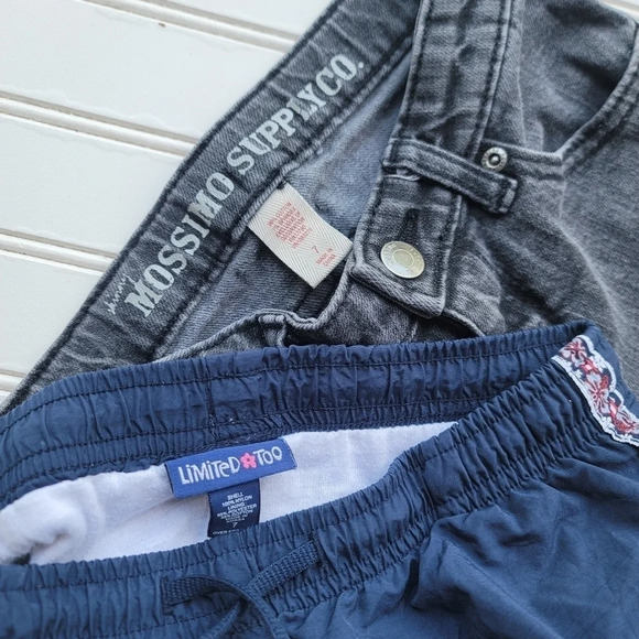 of 6 Girls Jeans Lee Vigoss Blue Purple Pants Skirt Shorts Limited Too Sz 7 - Picture 6 of 11